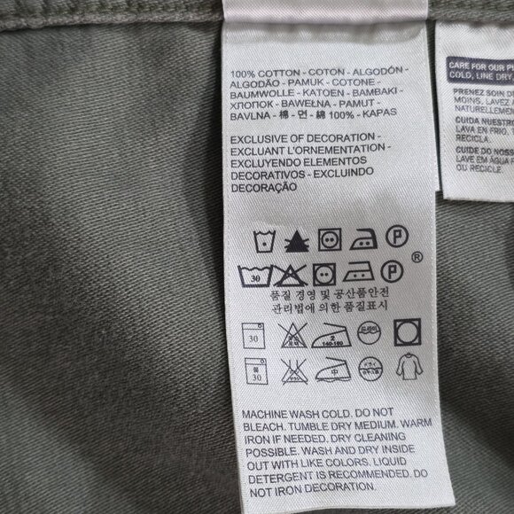 Levi's Army Shirt Jacket  Womens XS Military Green Wings Aztec Embroidery Hippie - Picture 12 of 16